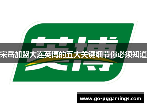 宋岳加盟大连英博的五大关键细节你必须知道