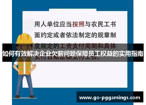 如何有效解决企业欠薪问题保障员工权益的实用指南